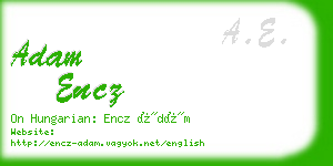 adam encz business card